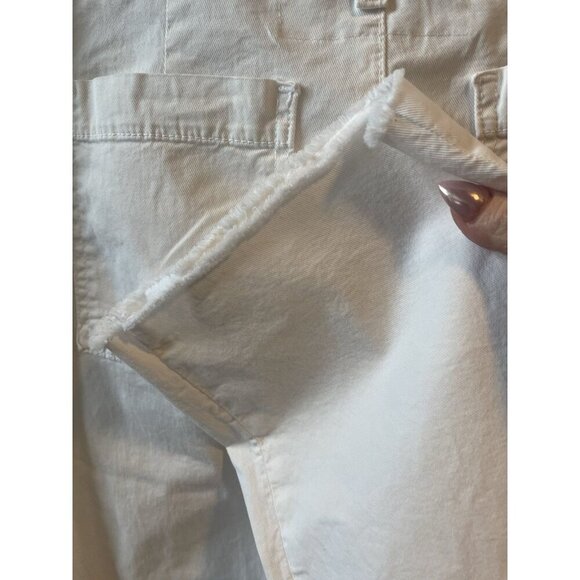 NEW Frank & Eileen Women’s Blackstone Crop Utility Pants in Chalk Size 4 - Picture 13 of 13